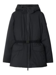 Burberry gewatteerd jack met capuchon - zwart