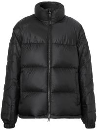 Burberry gewatteerd jack met rits - zwart