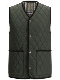 Burberry gewatteerde bodywarmer - groen