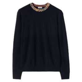 Burberry, heren, sweatshirts & hoodies, blauw, maat: l wol,