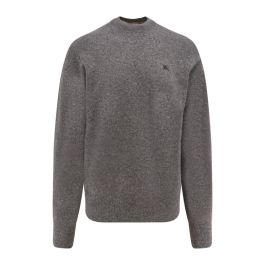 Burberry, heren, truien, grijs, maat: m kasjmier,