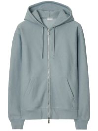 Burberry hoodie met logoprint en rits - blauw