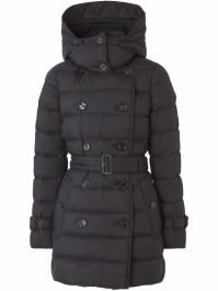 Burberry jas met afneembare capuchon - zwart