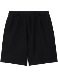 Burberry katoenen shorts met logo-applicatie - zwart