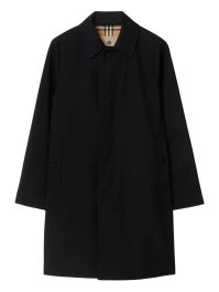 Burberry katoenen trenchcoat met raglan mouwen - zwart