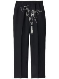Burberry knight hardware straight broek - zwart