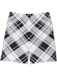 Burberry mid waist geruite shorts - grijs