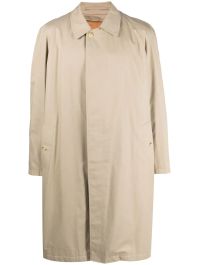 Beige Burberry pre-owned 1990's raglan trenchcoat - beige