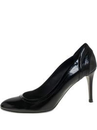 Burberry pre-owned lakleren pumps - zwart