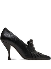 Burberry pumps met franje en hak - zwart
