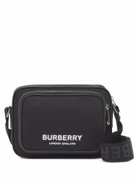 Burberry schoudertas met logoprint - zwart