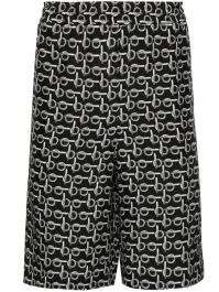 Burberry shorts met elastische tailleband - zwart