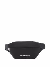 Burberry sonny heuptas met logoprint - zwart