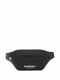 Burberry sonny heuptas met logoprint - zwart
