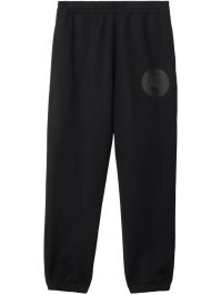 Burberry trainingsbroek met equestrian knight-print - zwart