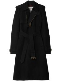 Burberry trenchcoat met ceintuur - zwart