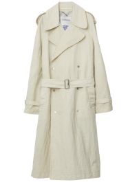 Burberry trenchcoat met dubbele rij knopen - beige