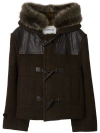 Burberry wollen houtje-touwtje jack - bruin
