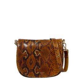 Burkely leren crossbody tas vintage veda oker