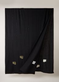 Bylima ricamo logo sjaal met strass 200 x 75 cm