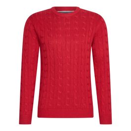 Cable pullover rood