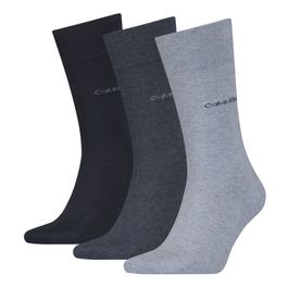 Calvin klein heren sokken classic 3-pack denim melange-one size (40-46)