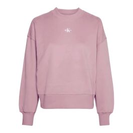 Calvin klein monogram logo sweater lichtroze j20j220433 tqu calvin klein , roze , dames