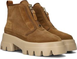 Camel nubikk enkelboots flore rock fur