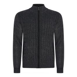 Cappuccino italia cable cardigan antraciet