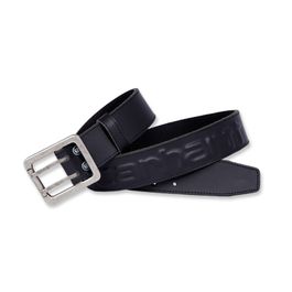 Carhartt - leren riem voor heren met carhartt-logo zwart - w36