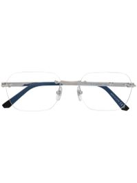 Cartier eyewear bril met gegraveerd logo - zilver