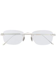 Cartier eyewear bril met ovaal montuur - zilver
