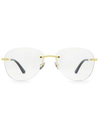 Cartier eyewear bril met piloten montuur - goud