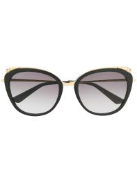 Cartier eyewear zonnebril met oversized montuur - zwart