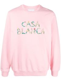 Roze Casablanca sweater met print - roze