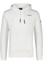 Cavallaro sweater wit effen katoen hoodie