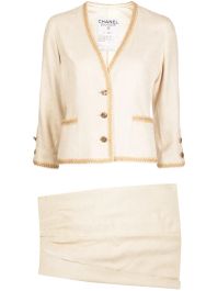 Chanel pre-owned 1990-2000s rok pak - beige