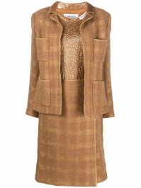 Chanel pre-owned 1990s driedelig mantelpak - beige