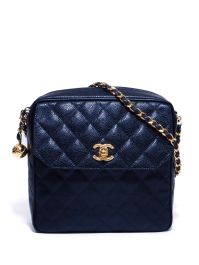 Chanel pre-owned 1992 crossbodytas met diamantvormige stiksel - zwart