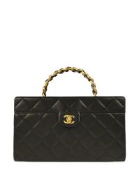 Chanel pre-owned 1995 gewatteerde toilettas - zwart