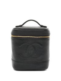 Chanel pre-owned 2000-2002 coco mark toilettas - zwart