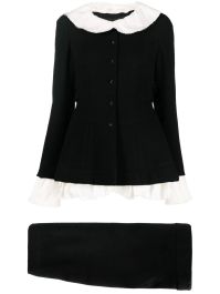 Chanel pre-owned 2008 tweekleurig mantelpak - zwart