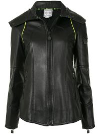 Chanel pre-owned leren jack - zwart