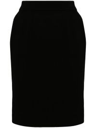 Chanel pre-owned mini-rok met knopen - zwart