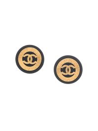 Chanel pre-owned oorbellen met cc-logo - zwart