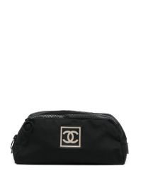 Chanel pre-owned sports line make-up tas - zwart