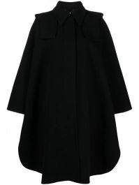 Chloé cape van wolmix - zwart