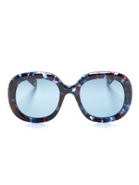 Chloé eyewear zonnebril met vierkant montuur - blauw