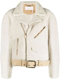 Chloé lammy bikerjack - beige
