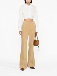 Chloé ribfluwelen pantalon - beige